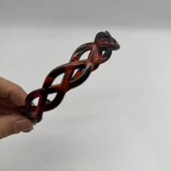 Örgü Desenli Siyah Taç