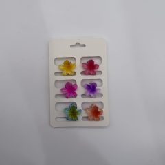 Çiçek Figürlü Mini Mandal Toka 6’lı Set