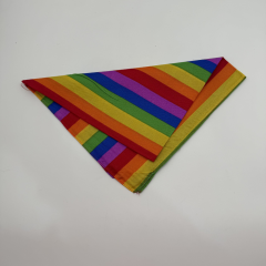 Gökkuşağı Çizgili Bandana Fular