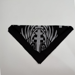 Motor Tutkusu Temalı Siyah Bandana Fular