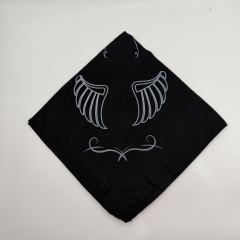 Motor Tutkusu Temalı Siyah Bandana Fular