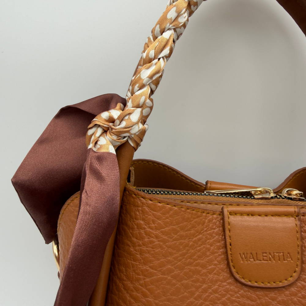 Kadın Camel El Ve Omuz Çantası Şık Tasarım Ayarlanabilir Askılı