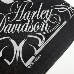 Motor Tutkusu Temalı Siyah Bandana Fular