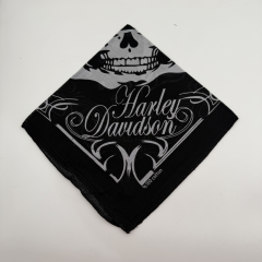 Motor Tutkusu Temalı Siyah Bandana Fular