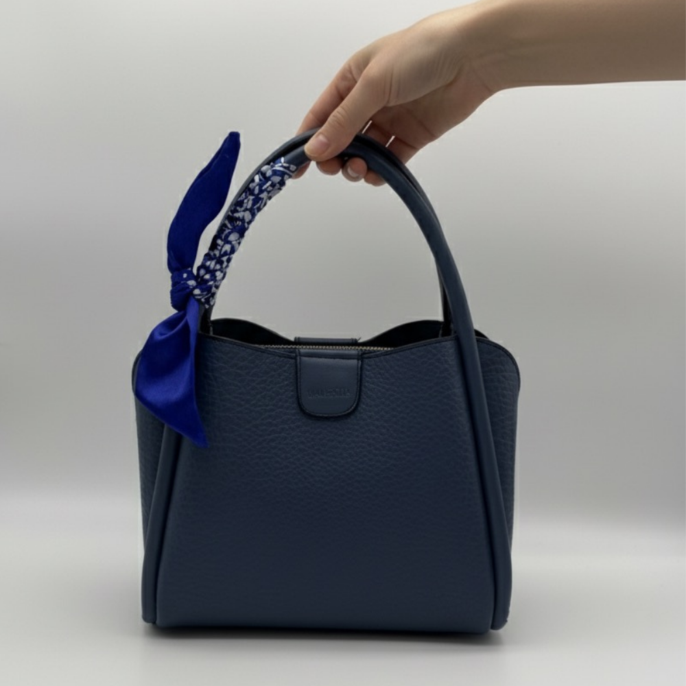 Kadın Lacivert El Ve Omuz Çantası Şık Tasarım Ayarlanabilir Askılı