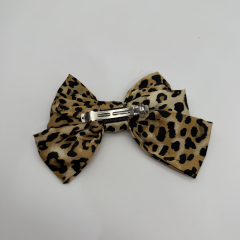 Leopar Desenli Fiyonk Saç Tokası