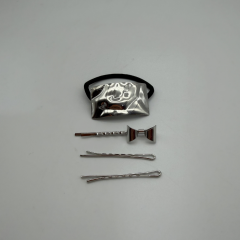 Gümüş Renk Detaylı 4’lü Saç Aksesuar Seti