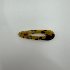 Kehribar Desenli Çıt Çıt Saç Tokası