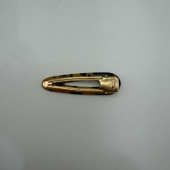 Kehribar Desenli Çıt Çıt Saç Tokası