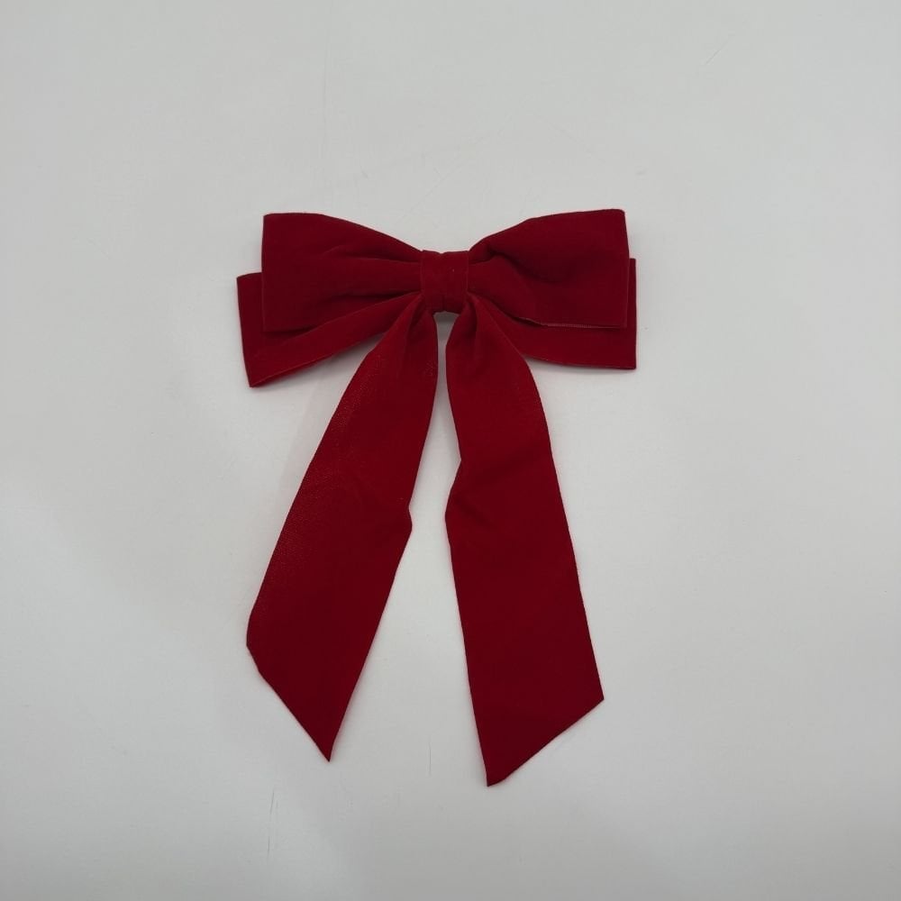 Uzun Kuyruklu Fiyonk Kırmızı Saç Tokası