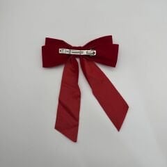 Uzun Kuyruklu Fiyonk Kırmızı Saç Tokası