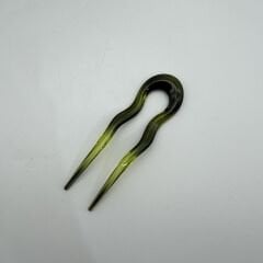 Şeffaf Yeşil Tonlu Kemik Saç Tokası