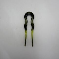 Şeffaf Yeşil Tonlu Kemik Saç Tokası