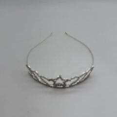 Yıldız ve Kalp Detaylı Taşlı Çocuk Tacı