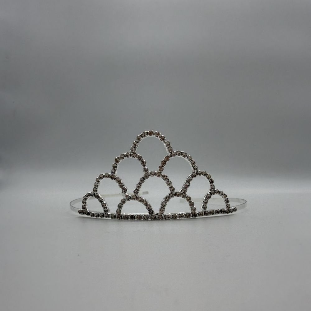 Kalp Formlu Taş Detaylı Çocuk Tacı