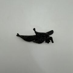 Yaprak Formlu Taş Detaylı Mandal Saç Tokası