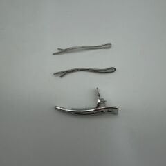 Minimal Metal Saç Tokası & Tel Toka Seti