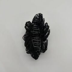 Siyah Dantel Fırfırlı Mandal Toka