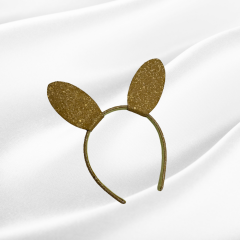 Tavşan Kulağı Taç Gold Simli
