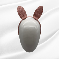 Tavşan Kulağı Taç Pembe Simli