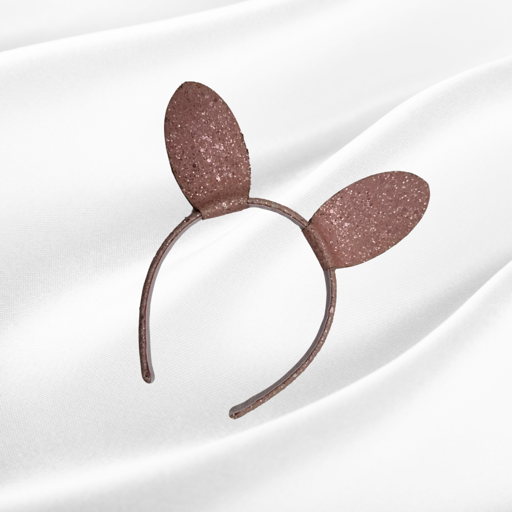 Tavşan Kulağı Taç Pembe Simli