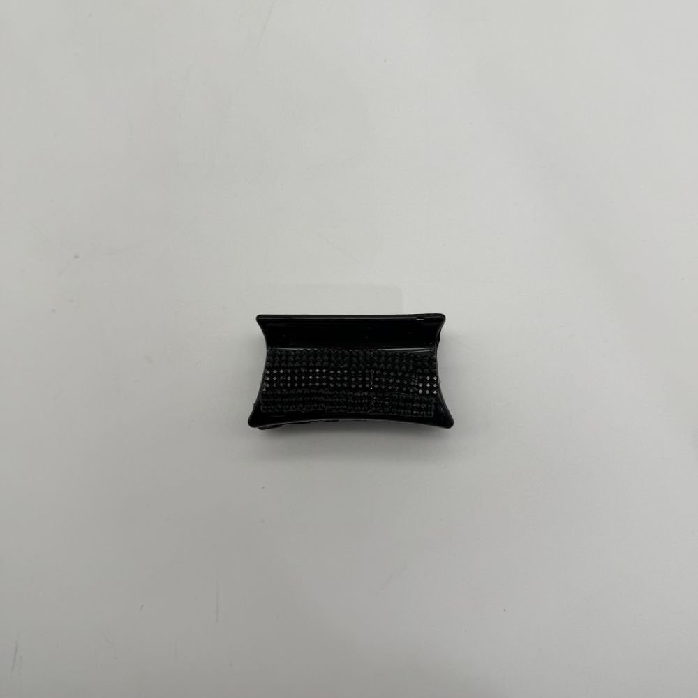 Siyah Taş Detaylı Mini Mandal Toka