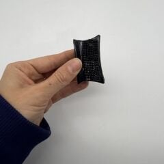 Siyah Taş Detaylı Mini Mandal Toka