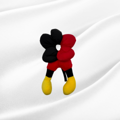 Sarı Kırmızı Mickey Mouse Kadın Toka