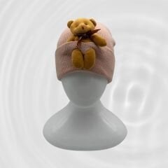 Ayıcık Detaylı Pembe Bere