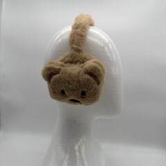 Kahverengi Ayıcık Figürlü Peluş Kulaklık