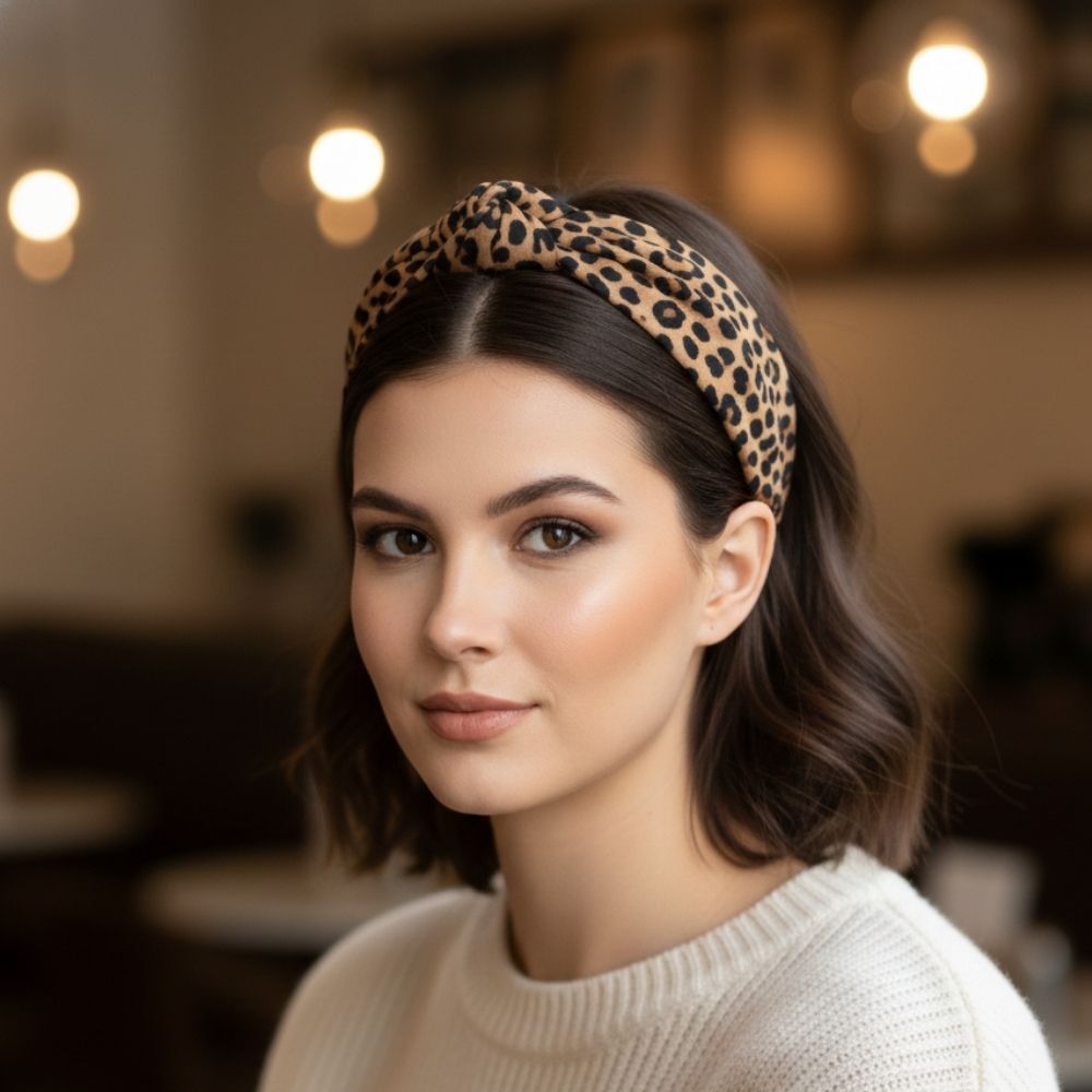 Leopar Desenli Taç