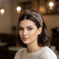 Leopar Desenli Taç