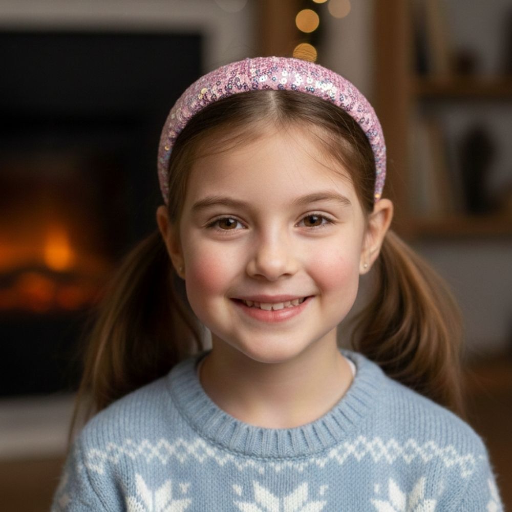 Pullu Pembe Çocuk Taç