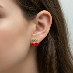 Xuping Sallantılı Kiraz Küpe 18x44