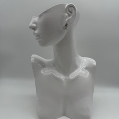 Stainless Steel Yıldız ve İnci Detaylı Silver Çoklu Görünümlü Küpe