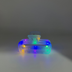 LED Işıklı Şeffaf Saç Tokası – Renk Değiştiren Işık Efektli