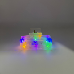 LED Işıklı Şeffaf Saç Tokası – Renk Değiştiren Işık Efektli