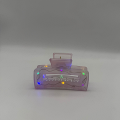 LED Işıklı Şeffaf Saç Tokası – Renk Değiştiren Işık Efektli