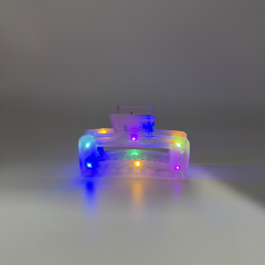 LED Işıklı Şeffaf Saç Tokası – Renk Değiştiren Işık Efektli