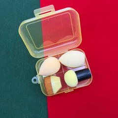 Kutulu 4'lü Makyaj Süngeri Seti (Fondöten, Kapatıcı, Pudra Uygulama) - Sarı Set