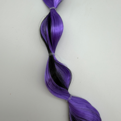 Kuromi Mor Siyah Çocuk Saç Tokası Örgü Modeli