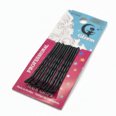 12'li Kadın Siyah Tel Saç Tokası