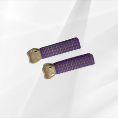 2 Adet Mandallı Saç Kabartma Bigudisi Hacim Arttırma Mandal Bigudi - Mor