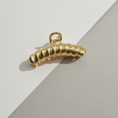 Burgulu Gold Saç Tokası