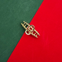 Burgulu Gold Saç Tokası