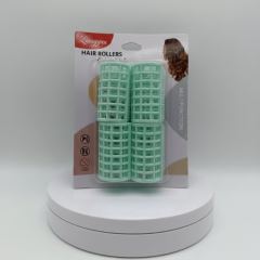 4'lü Saç Şekillendirici Silindir Bigudi Klipsleri - Yeşil