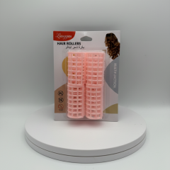 4'lü Saç Şekillendirici Silindir Bigudi Klipsleri - Açık Pembe