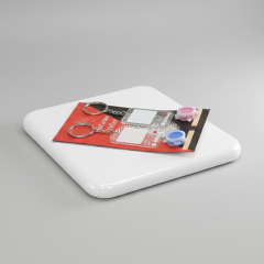 Kişiye Özel Parmak İzi Anahtarlık 2 adet - Sevgiliye Hediye Şarkılı Anahtarlık