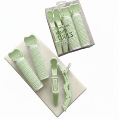 Kilitli Profesyonel Bigudi Seti