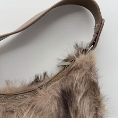 Kürk Görünümlü Omuz Çantası